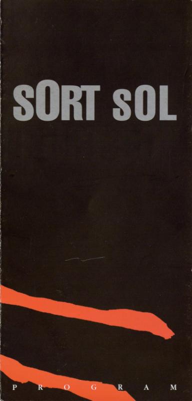 Program for Grusomhetens Teaters produksjon Sort Sol (1999)
