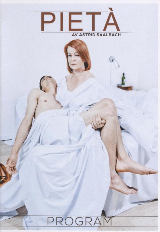Program fra Haugesund Teaters produksjon Pietà (2015). 