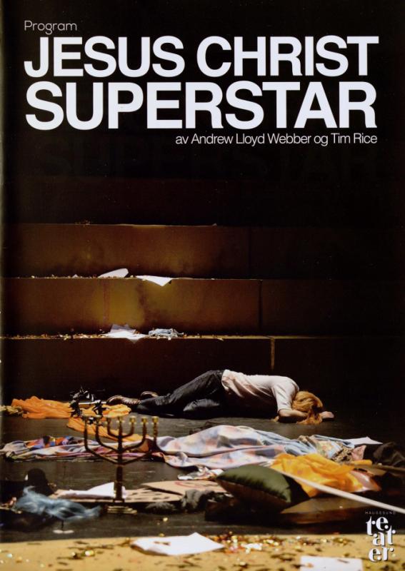 Forestillingsprogram for Haugesund Teaters produksjon Jesus Christ Superstar (2017). 