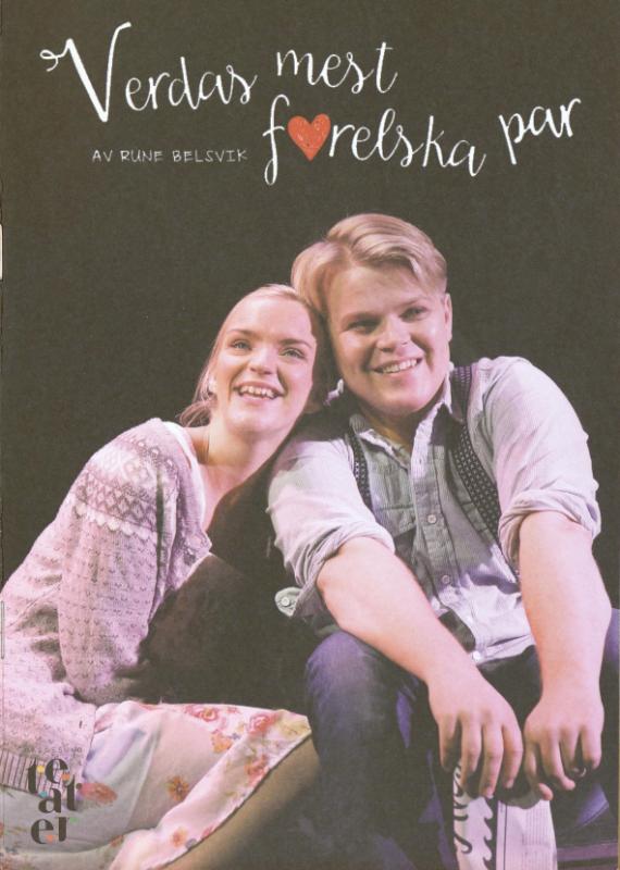 Program fra Haugesund Teaters produksjon  Verdas mest forelska par (2015)