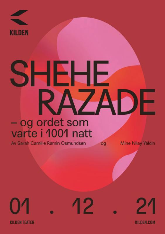Forestillingsprogram for Kilden Teaters produksjon Sheherazade – og ordet som varte i 1001 natt (2021).