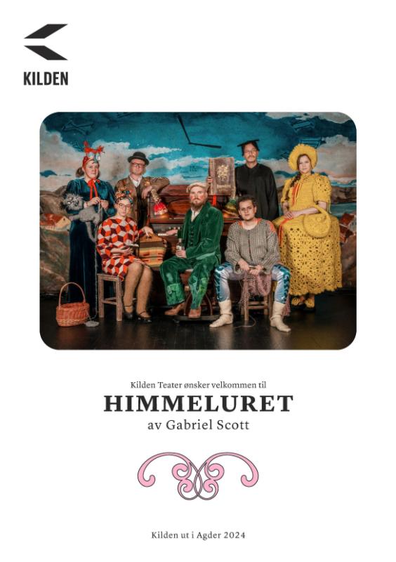 Forestillingsprogram til Kilden Teaters produksjon Himmeluret (2024).