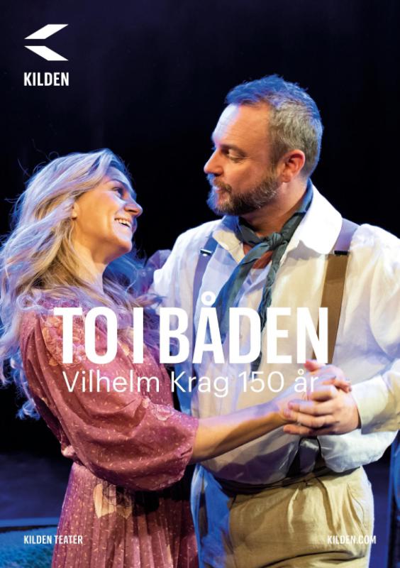 Forestillingsprogram for Kilden Teaters produksjon To i båden (2020).