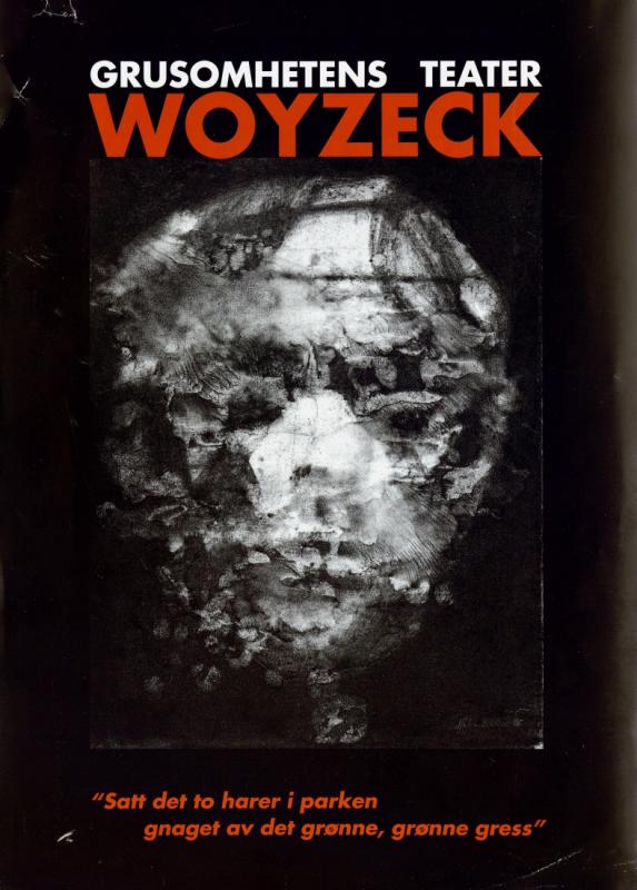 Program for Grusomhetens Teaters produksjon Woyzeck (1996)