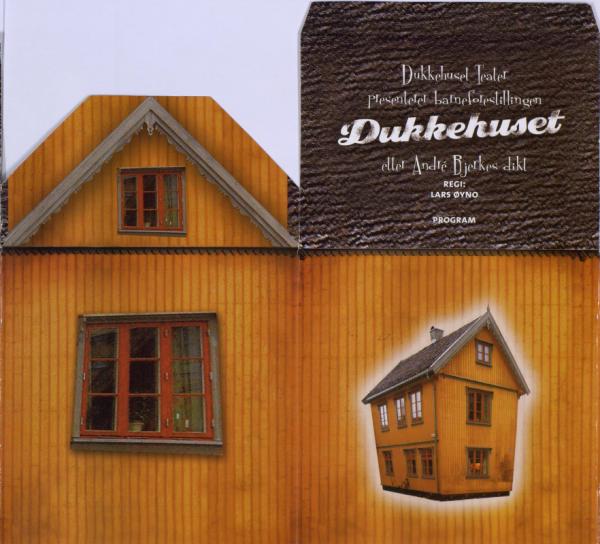 Program for Grusomhetens Teaters produksjon Dukkehuset (2003)